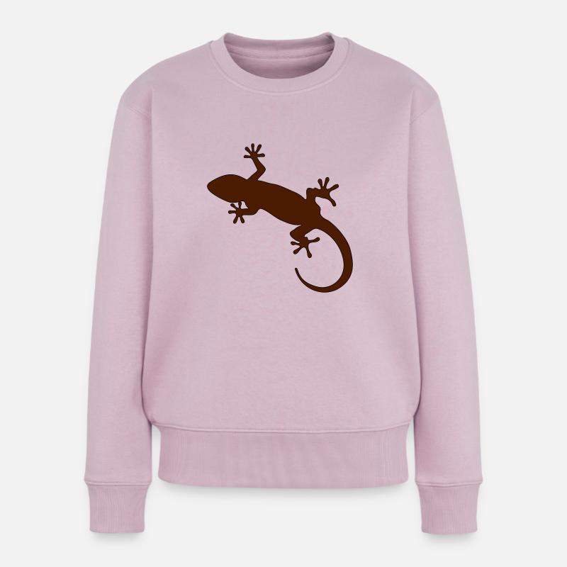 Gecko - Frauen Premium Bio Pullover - Altrosa