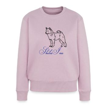 shibainust_002 - Pull Premium bio Femme - rose poudré - Devant - Julia (174cm)