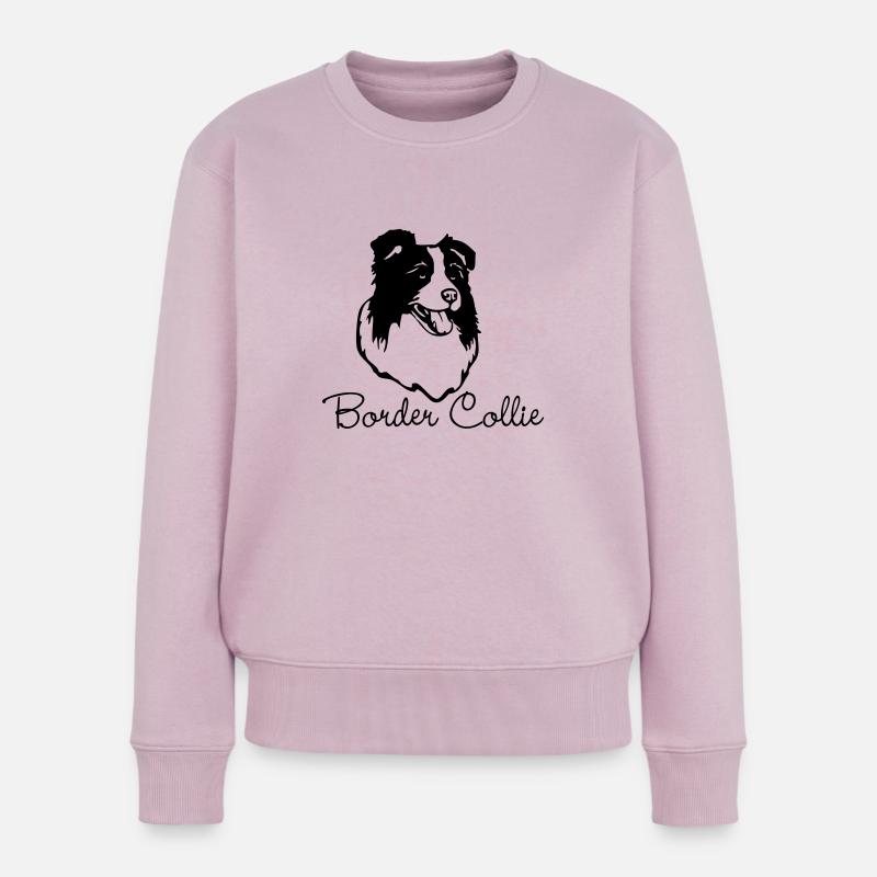 bordercollie01 - Pull Premium bio Femme - rose poudré