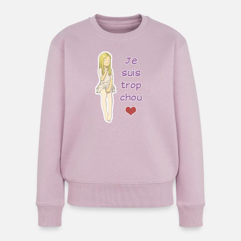 Ich bin so süß - Frauen Premium Bio Pullover - Altrosa