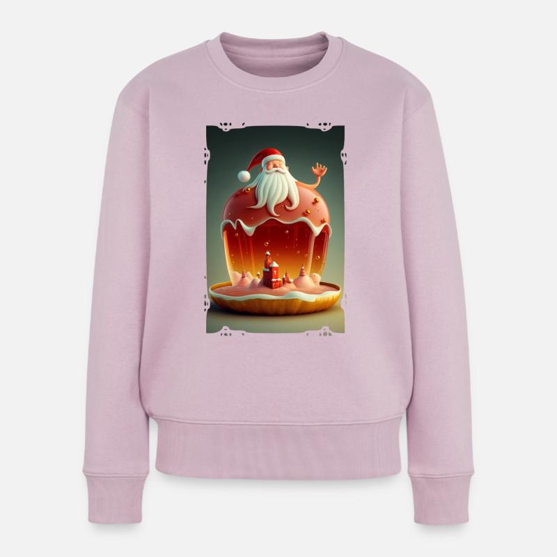 Weihnachtsmann-Gelee - Frauen Premium Bio Pullover - Altrosa