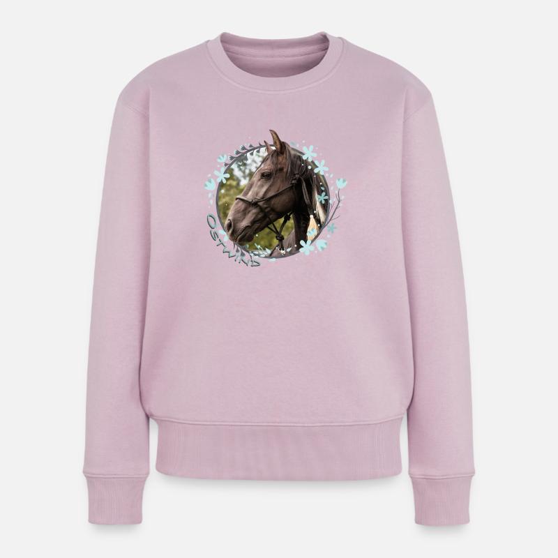 Ostwind Aufbruch nach Ora Porträt - Frauen Premium Bio Pullover - Altrosa