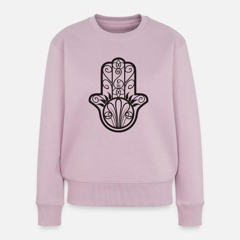 fatma_main - Pull Premium bio Femme - rose poudré