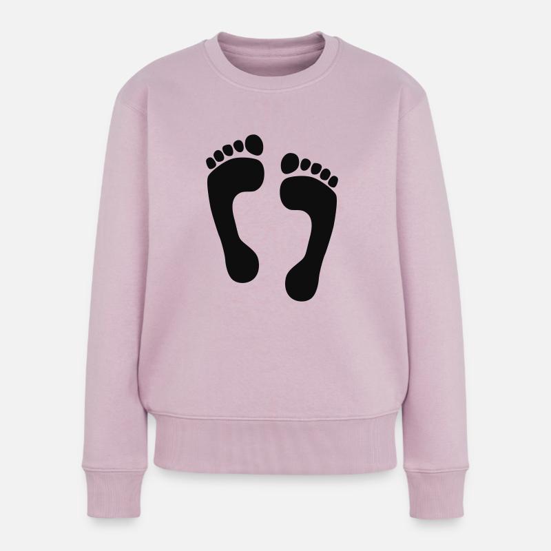 Füsse - Frauen Premium Bio Pullover - Altrosa