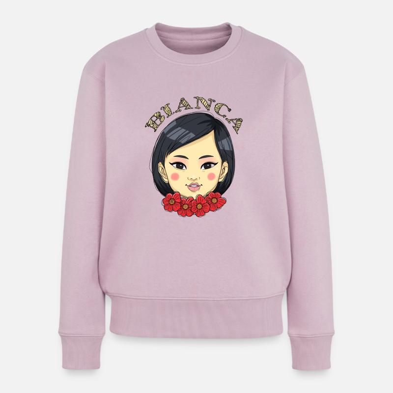 Bianca - Frauen Premium Bio Pullover - Altrosa