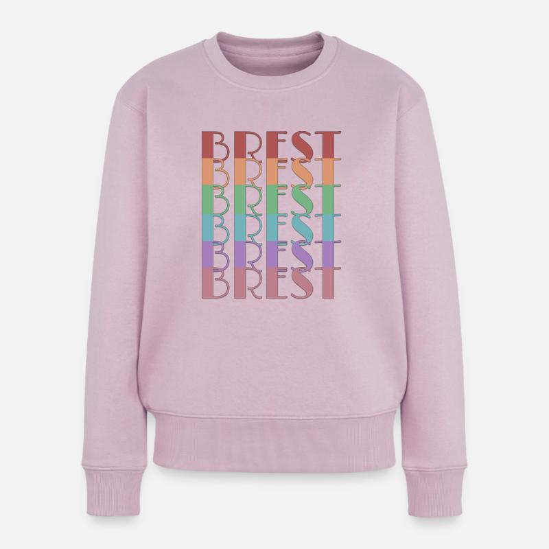 BREST - Frauen Premium Bio Pullover - Altrosa