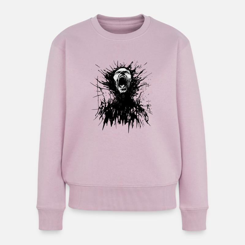 (Innerlich) Zerrissen - Frauen Premium Bio Pullover - Altrosa