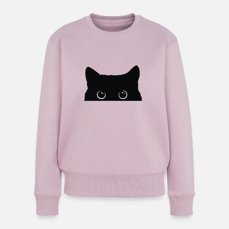 Kätzchen - Frauen Premium Bio Pullover - Altrosa