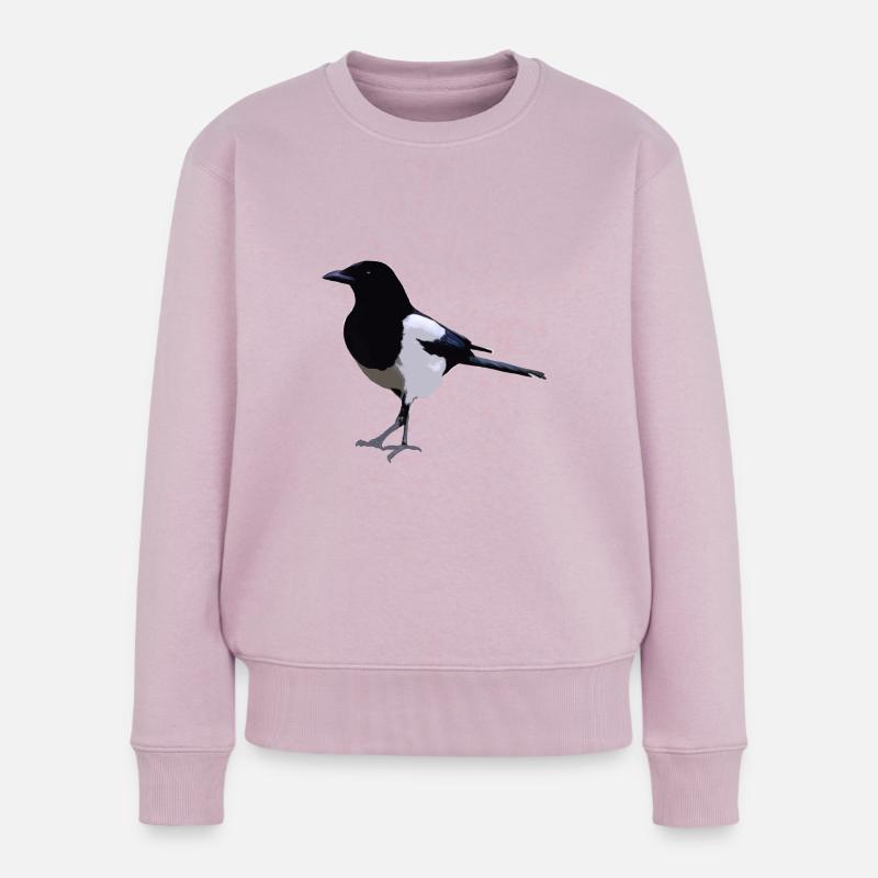 Elster - Frauen Premium Bio Pullover - Altrosa