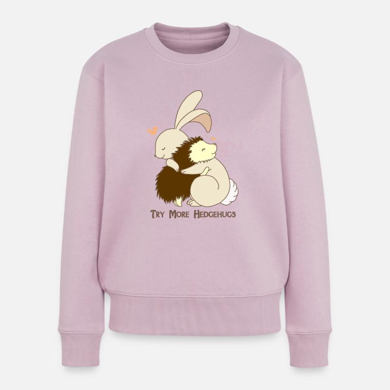 Essayez plus de hérissons - Pull Premium bio Femme - rose poudré