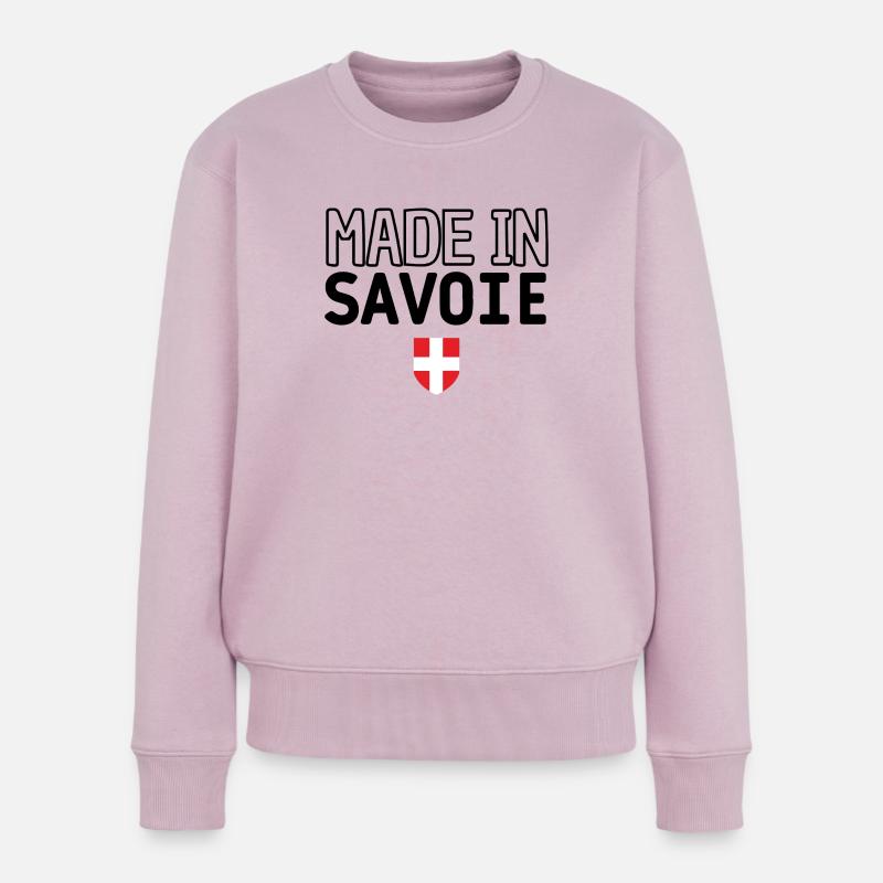 Made in Savoie - Pull Premium bio Femme - rose poudré