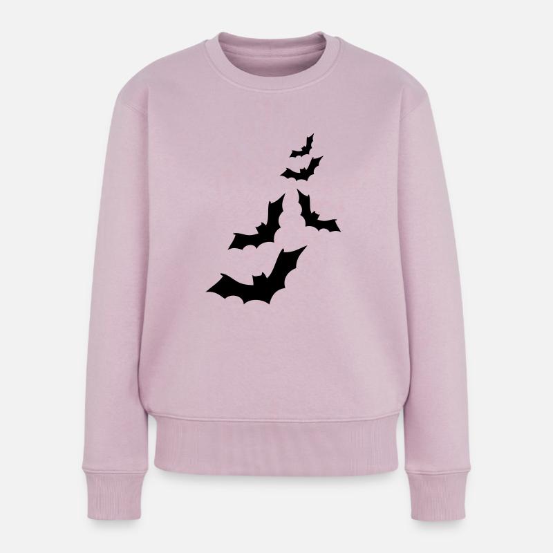 Fledermäuse - Frauen Premium Bio Pullover - Altrosa