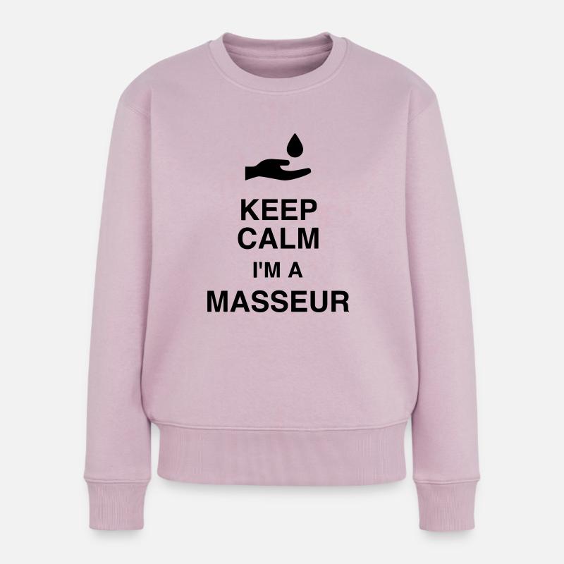 Massage / Masseur / Masseuse / Job - Frauen Premium Bio Pullover - Altrosa