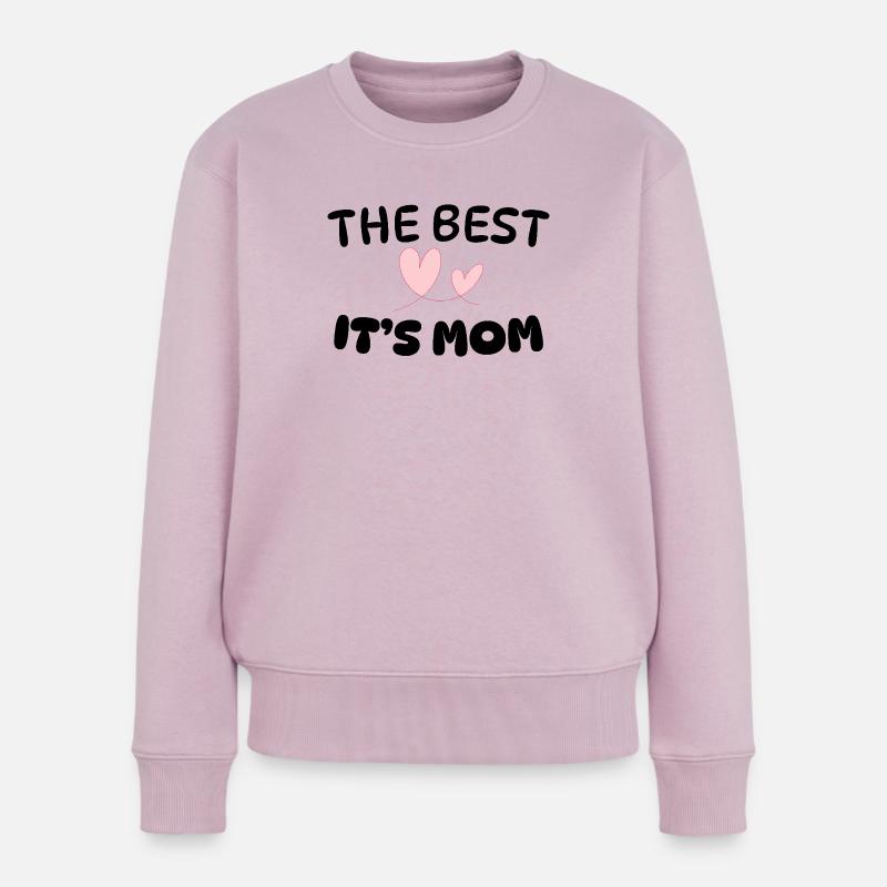 Das BESTE, was es ist Mama - Frauen Premium Bio Pullover - Altrosa