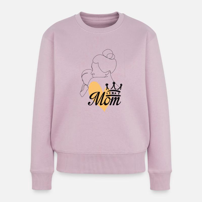 Die Liebe einer Mutter - Frauen Premium Bio Pullover - Altrosa