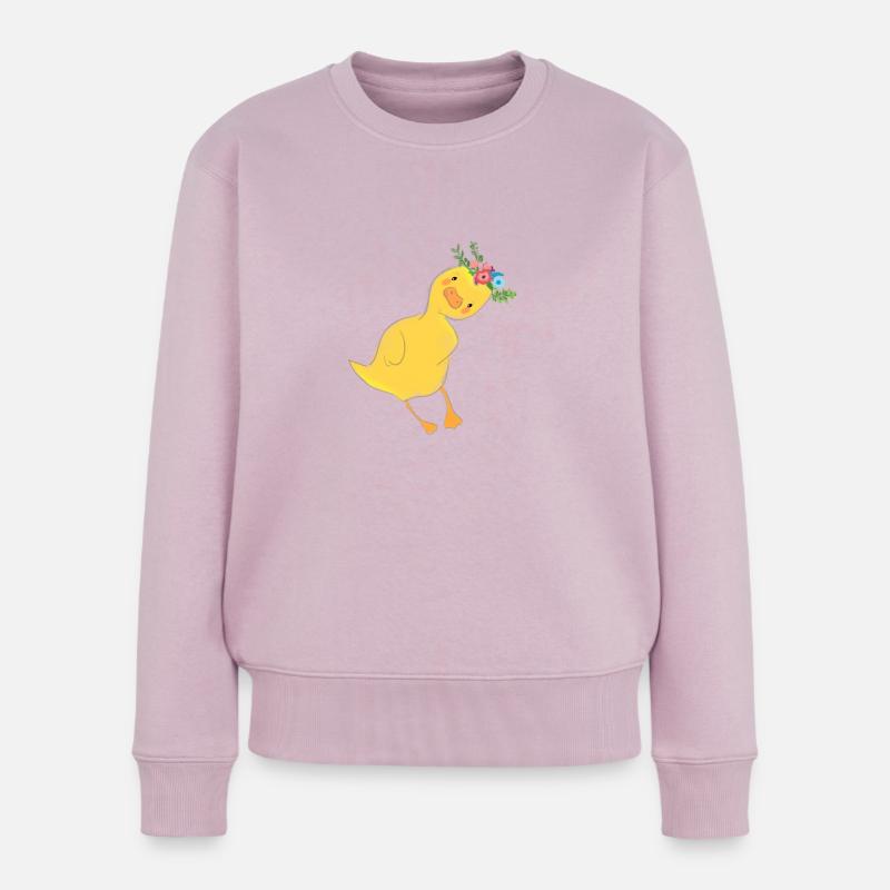 canard - Pull Premium bio Femme - rose poudré