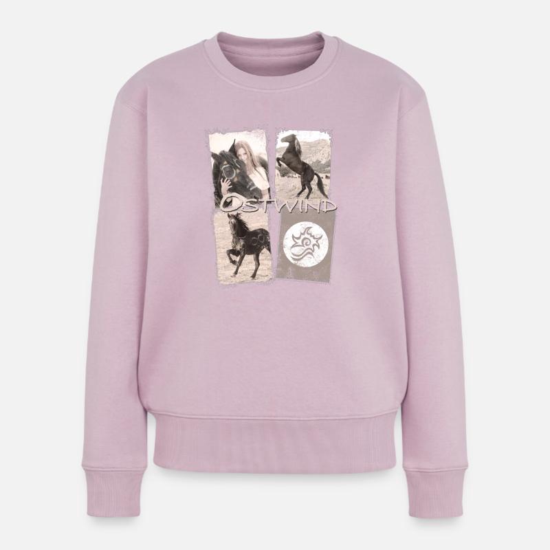 Ostwind Aufbruch nach Ora Kachel-Mix - Frauen Premium Bio Pullover - Altrosa