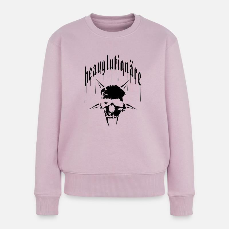 heavylutionäre_01 - Frauen Premium Bio Pullover - Altrosa