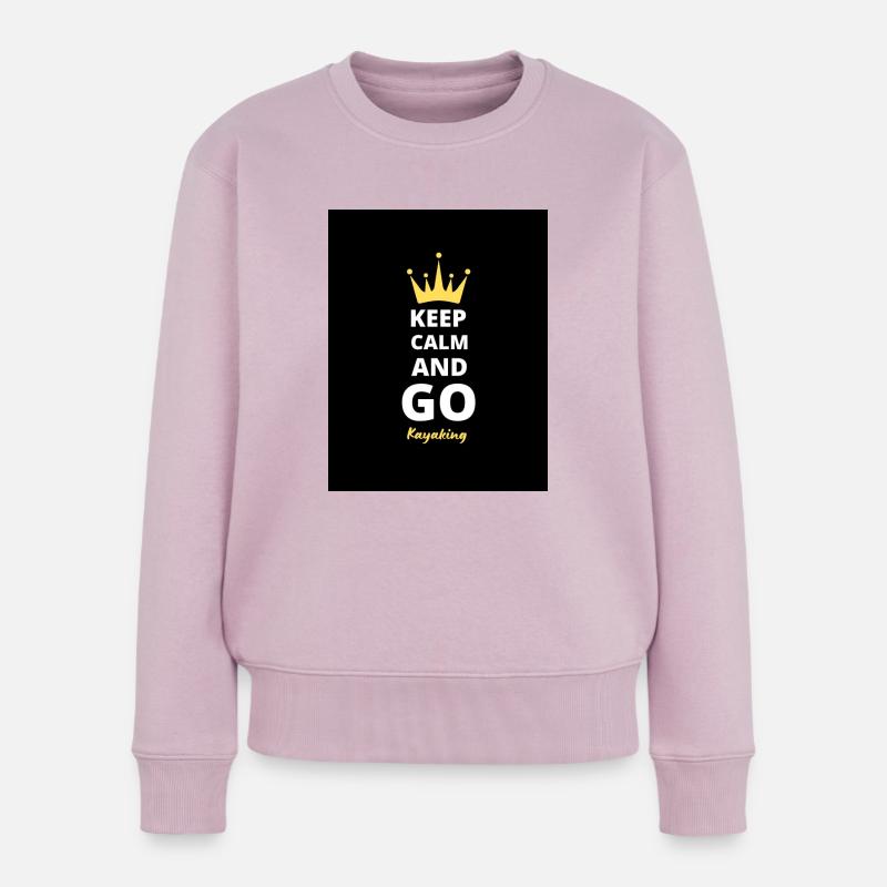 Keep Calm And Go Kayaking T-Shirt - Pull Premium bio Femme - rose poudré
