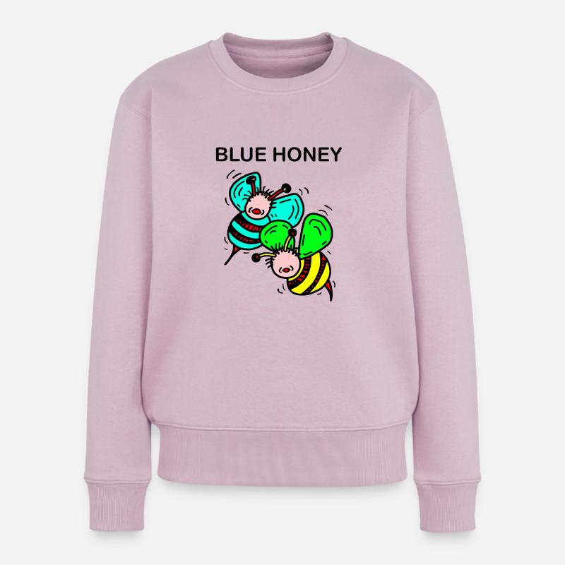 Abeilles - Pull Premium bio Femme - rose poudré