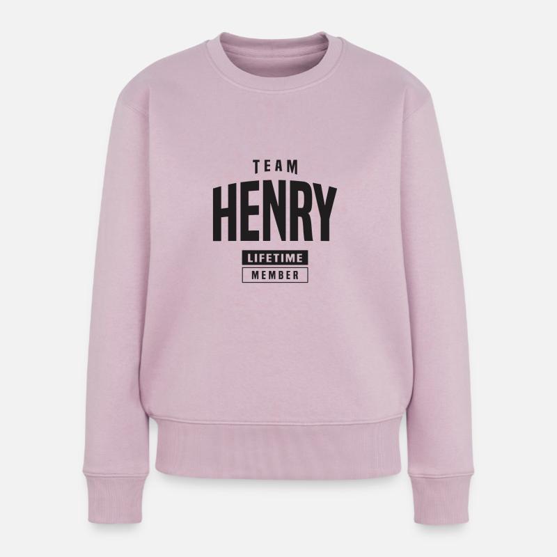 Henry - Frauen Premium Bio Pullover - Altrosa