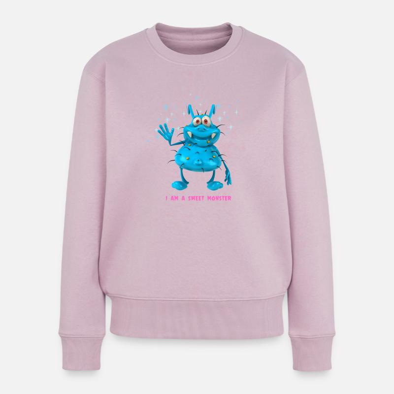 i am a Monster - Frauen Premium Bio Pullover - Altrosa
