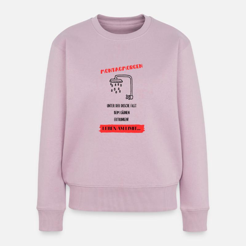 Montag Morgen - Frauen Premium Bio Pullover - Altrosa