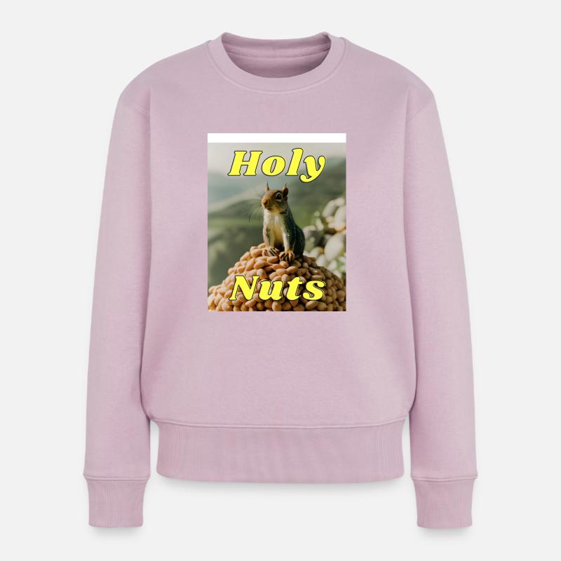 Heilige Nüsse - Frauen Premium Bio Pullover - Altrosa