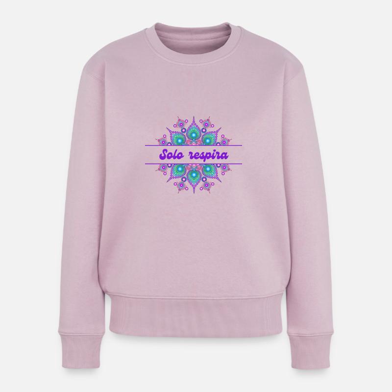 Just - Mandala - Frauen Premium Bio Pullover - Altrosa