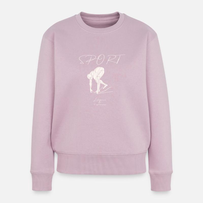 Natation start - Pull Premium bio Femme - rose poudré