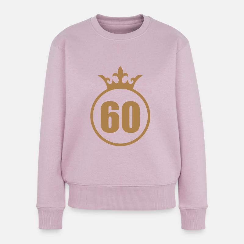 *** 60 *** - Frauen Premium Bio Pullover - Altrosa