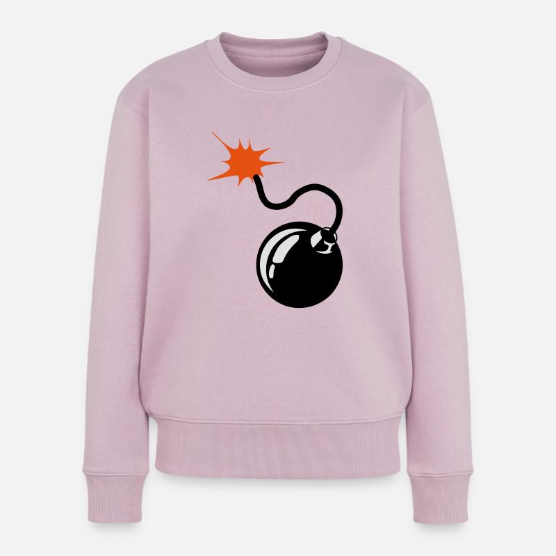 Bombe Bombe Docht 9072 - Frauen Premium Bio Pullover - Altrosa
