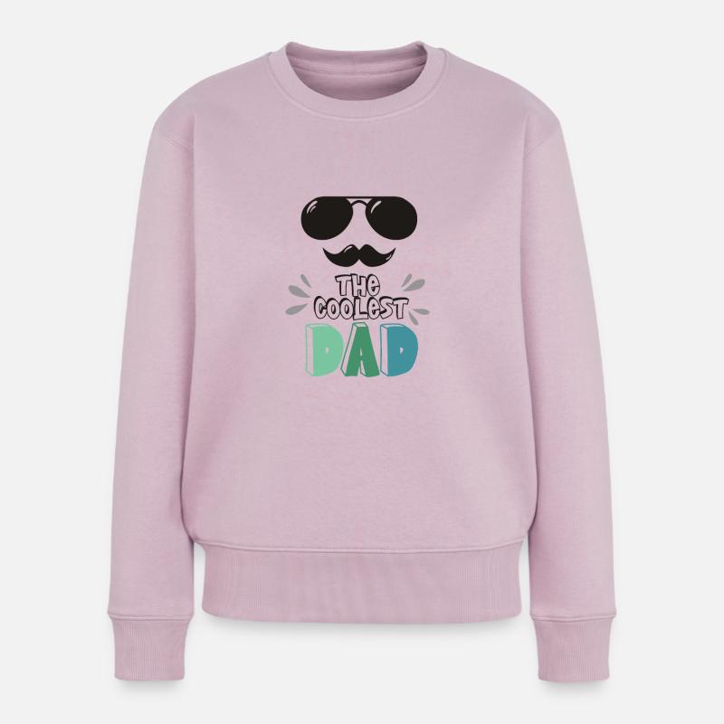 Der coolste Papa - Frauen Premium Bio Pullover - Altrosa