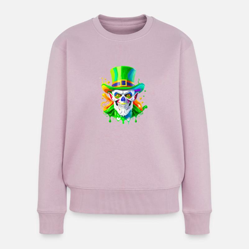 Portrait Leprechaun - Pull Premium bio Femme - rose poudré