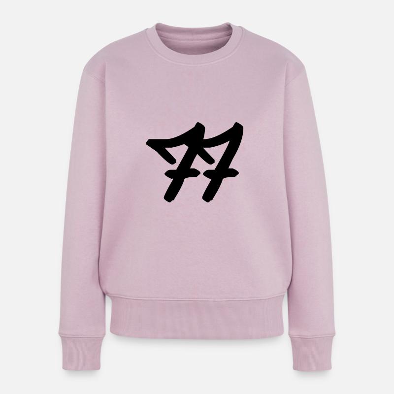 Nummer 77 - Frauen Premium Bio Pullover - Altrosa