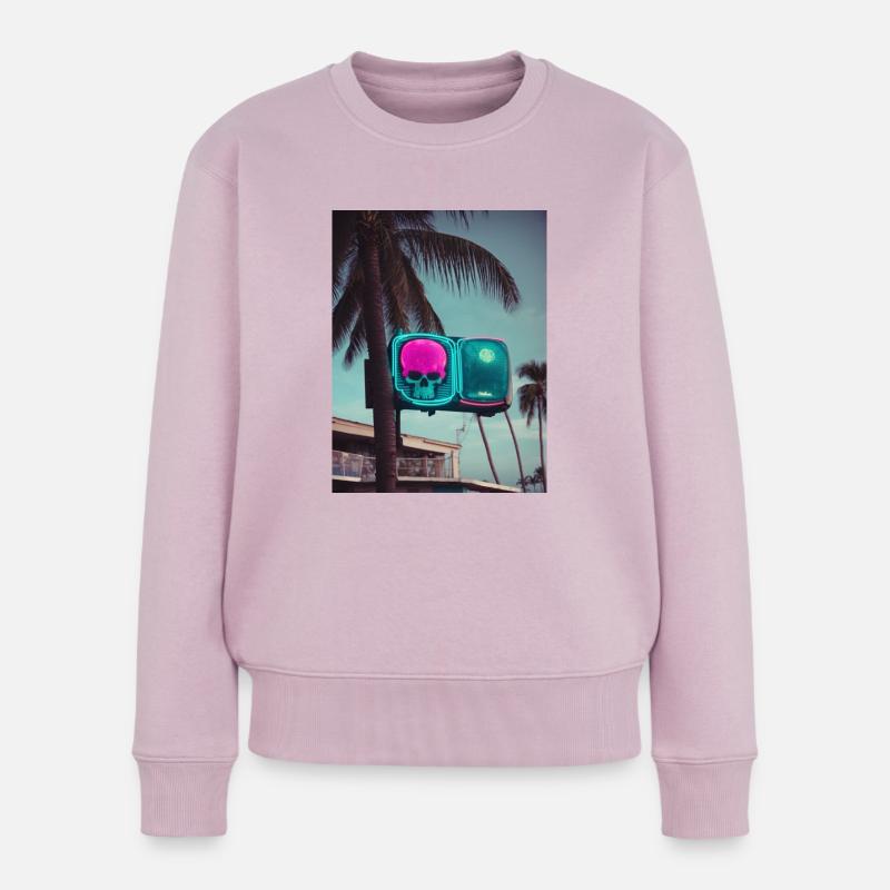 Cali - Frauen Premium Bio Pullover - Altrosa