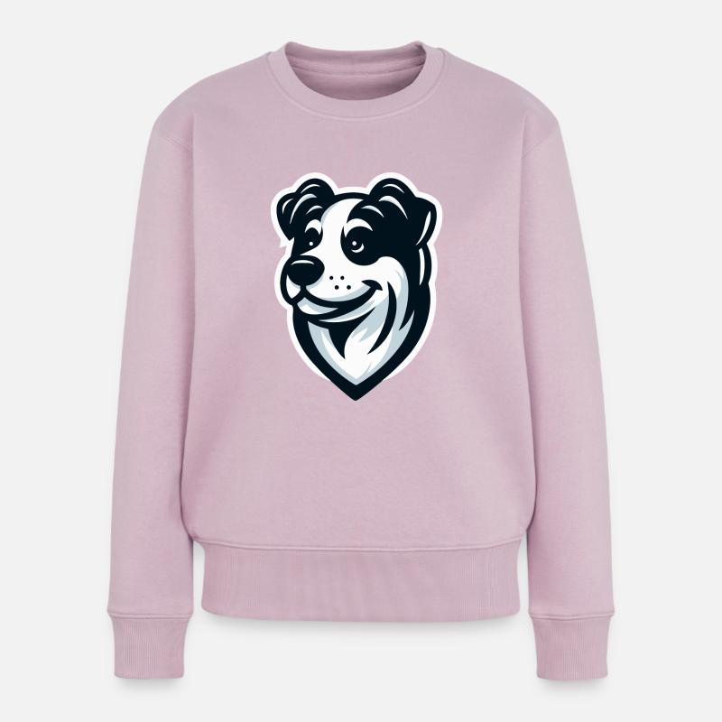 Levrette : Illustration d’un ami - Pull Premium bio Femme - rose poudré