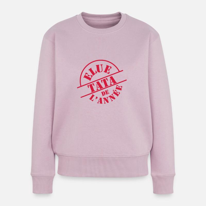 Elue Tata de l'année - Pull Premium bio Femme - rose poudré