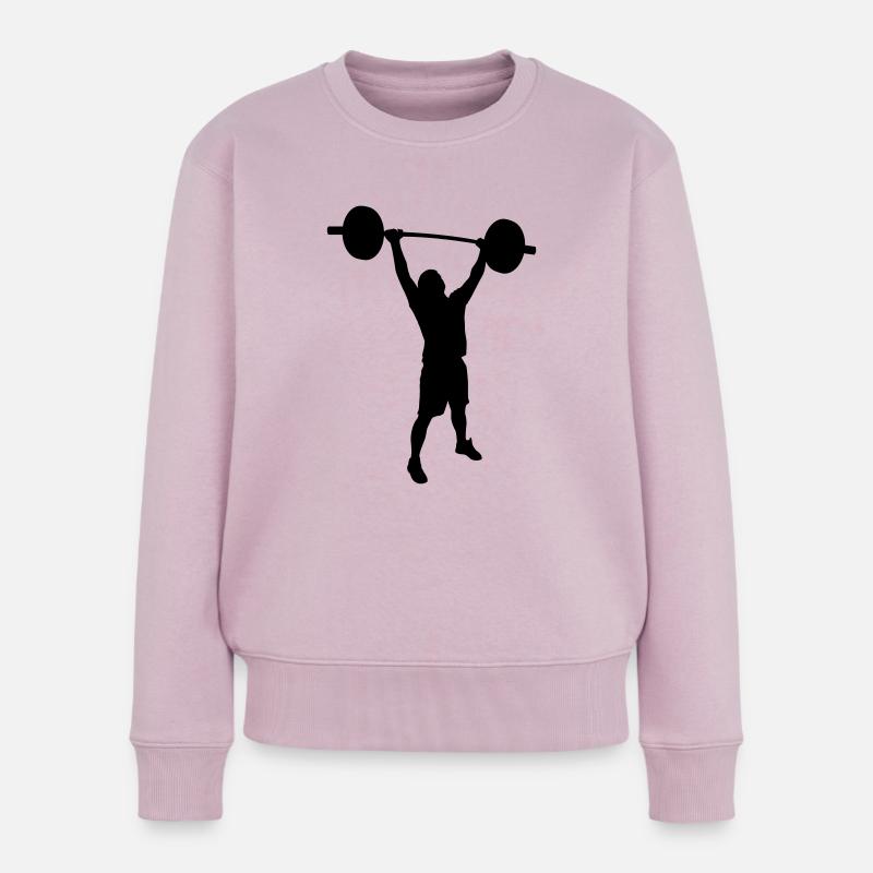 lifting1 - Frauen Premium Bio Pullover - Altrosa
