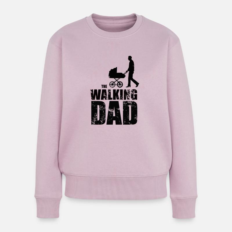The walking dad - Frauen Premium Bio Pullover - Altrosa