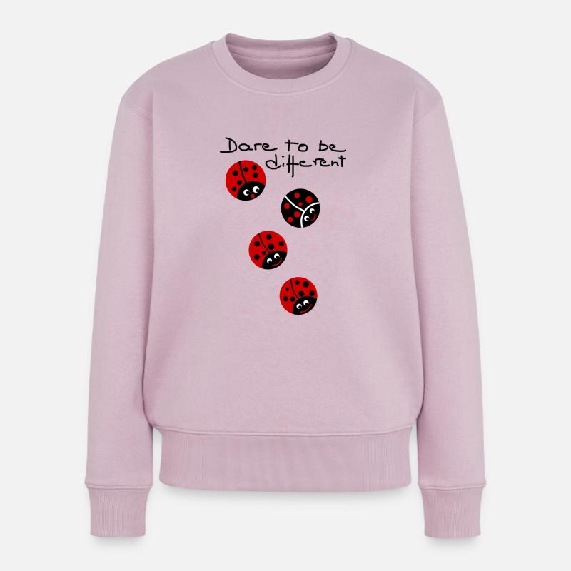 dare to be different - Pull Premium bio Femme - rose poudré
