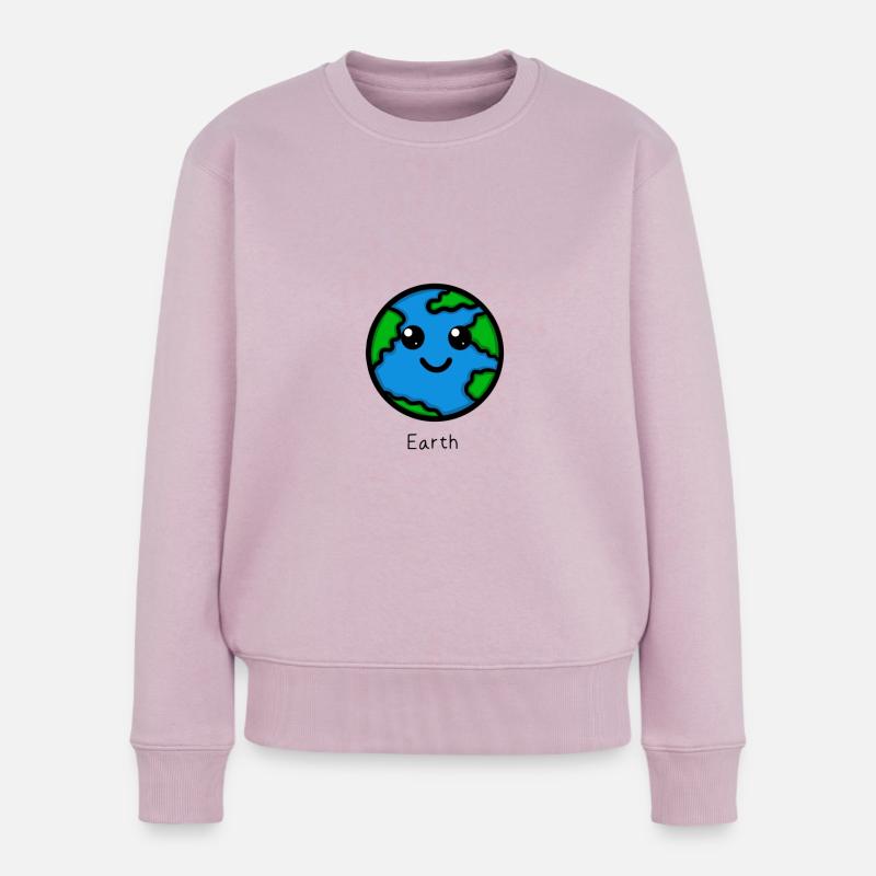Cute Earth - Frauen Premium Bio Pullover - Altrosa
