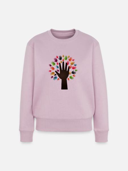 Diversity Tree - Frauen Premium Bio Pullover - Altrosa
