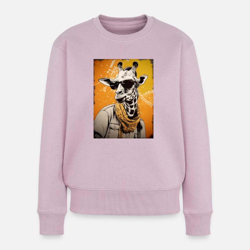 Tierischer Stil - Frauen Premium Bio Pullover - Altrosa