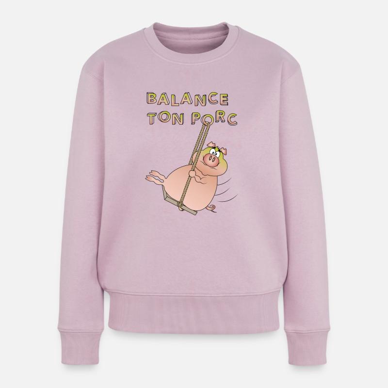 Schwinge dein Schwein - Frauen Premium Bio Pullover - Altrosa