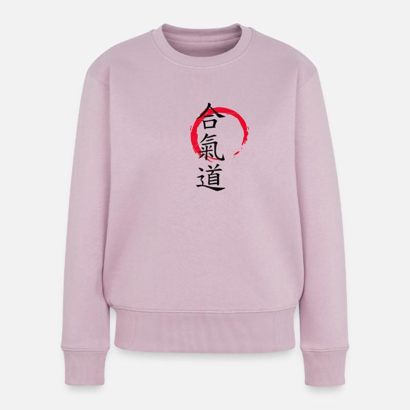Aikido - Frauen Premium Bio Pullover - Altrosa
