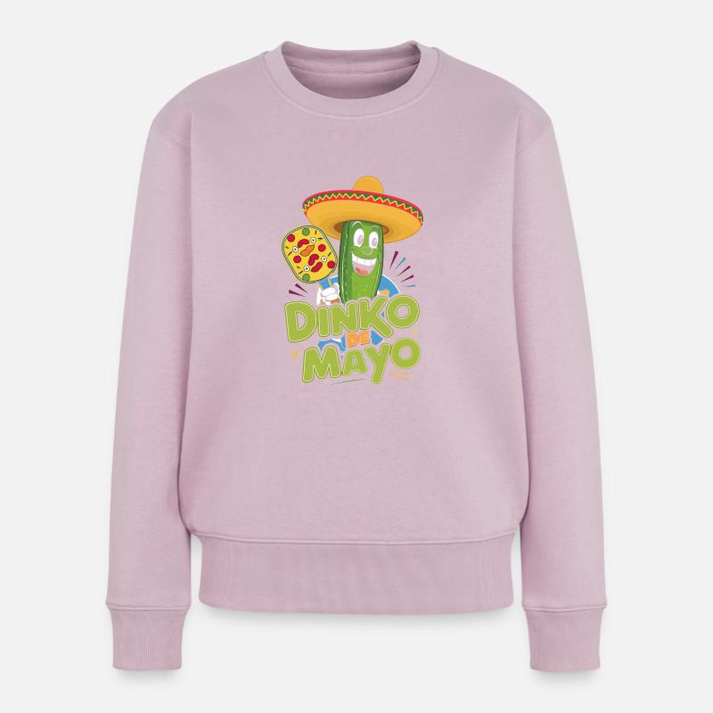 Dinko De Mayo, Lustiger Cinco De Mayo Pickleball Pic - Frauen Premium Bio Pullover - Altrosa