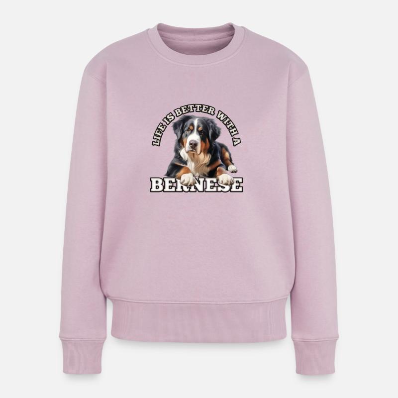 Bouvier bernois - Pull Premium bio Femme - rose poudré