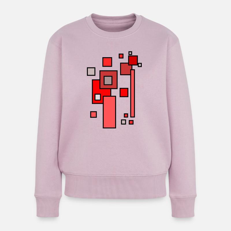 Building Blocks Architecture Pattern 2 - Women's Premium Organic Jumper - dusky pink
