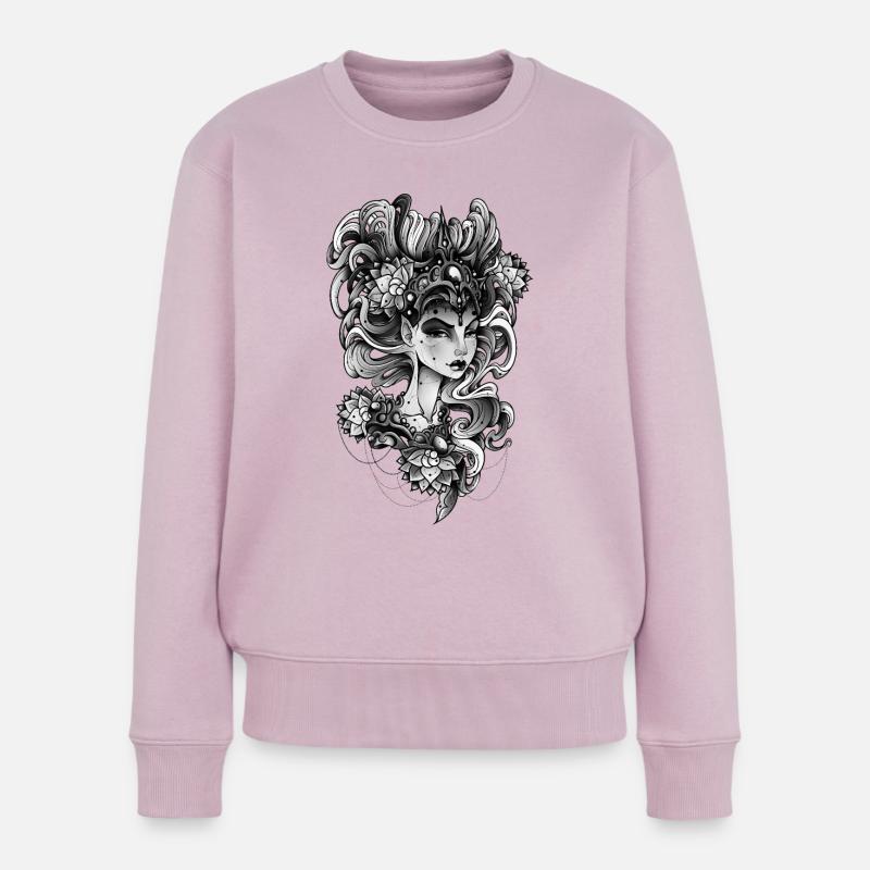 La nature du cœur - Pull Premium bio Femme - rose poudré